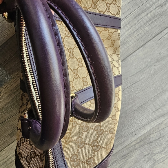 Gucci Monogram Vintage Web Medium Boston Bag - Picture 11 of 16